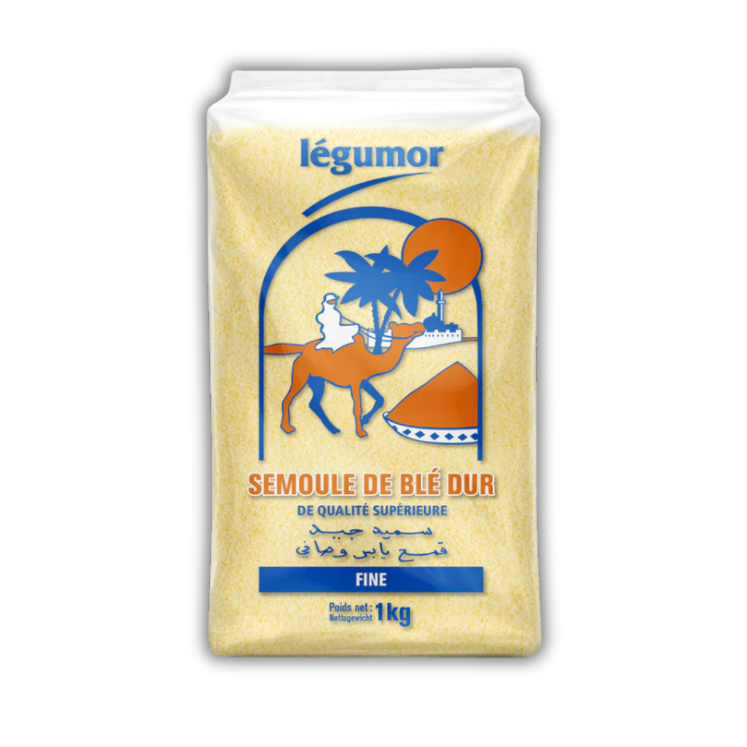 SEMOULE DE BLE FINE 1KG LEGUMOR