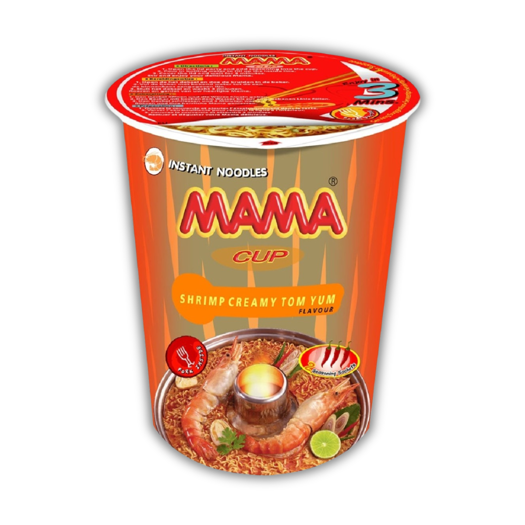 CUP NOUILES INSTANTNEE CREVETTES 70G MAMA