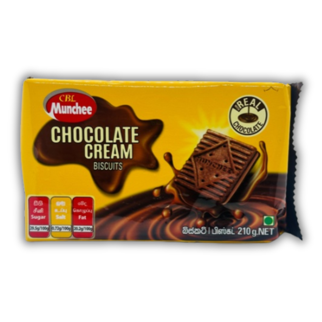 MUNCHEE WAFERS CHOCOLATE CREAM 210G