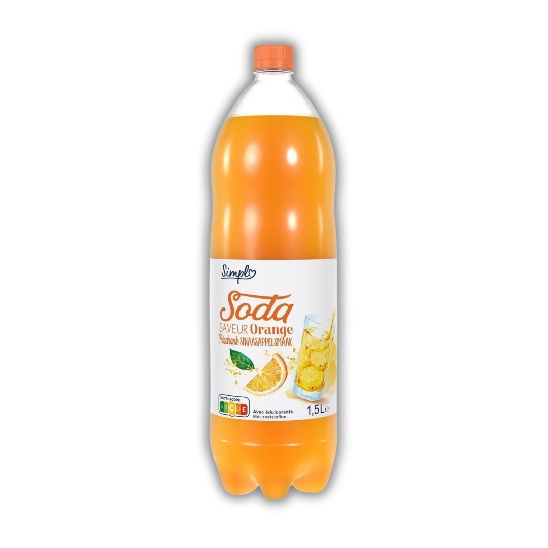 PET 1,5L SODA ORANGE SIMPL