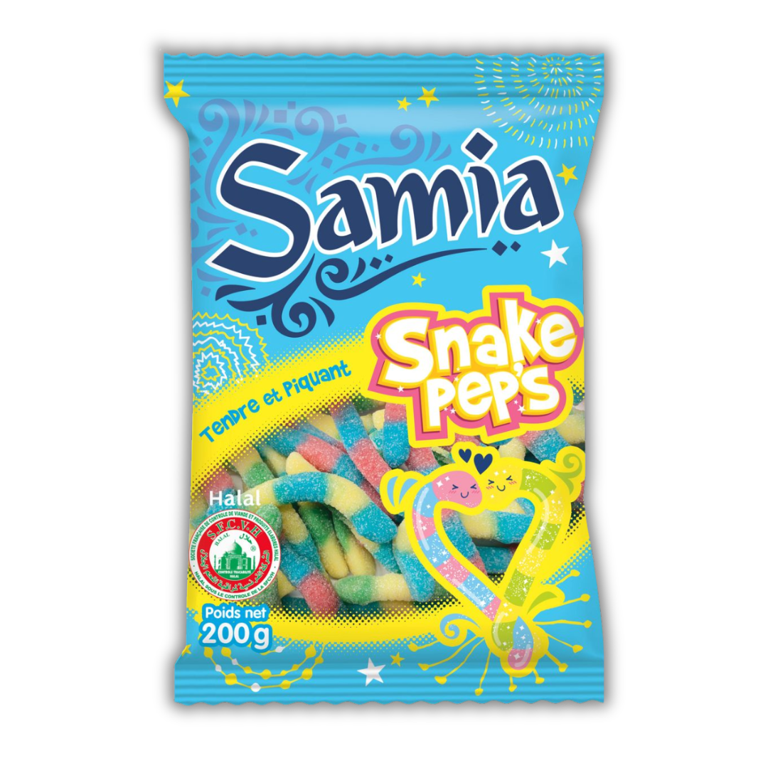 BONBONS SACHET SNAKE PEPS 200G