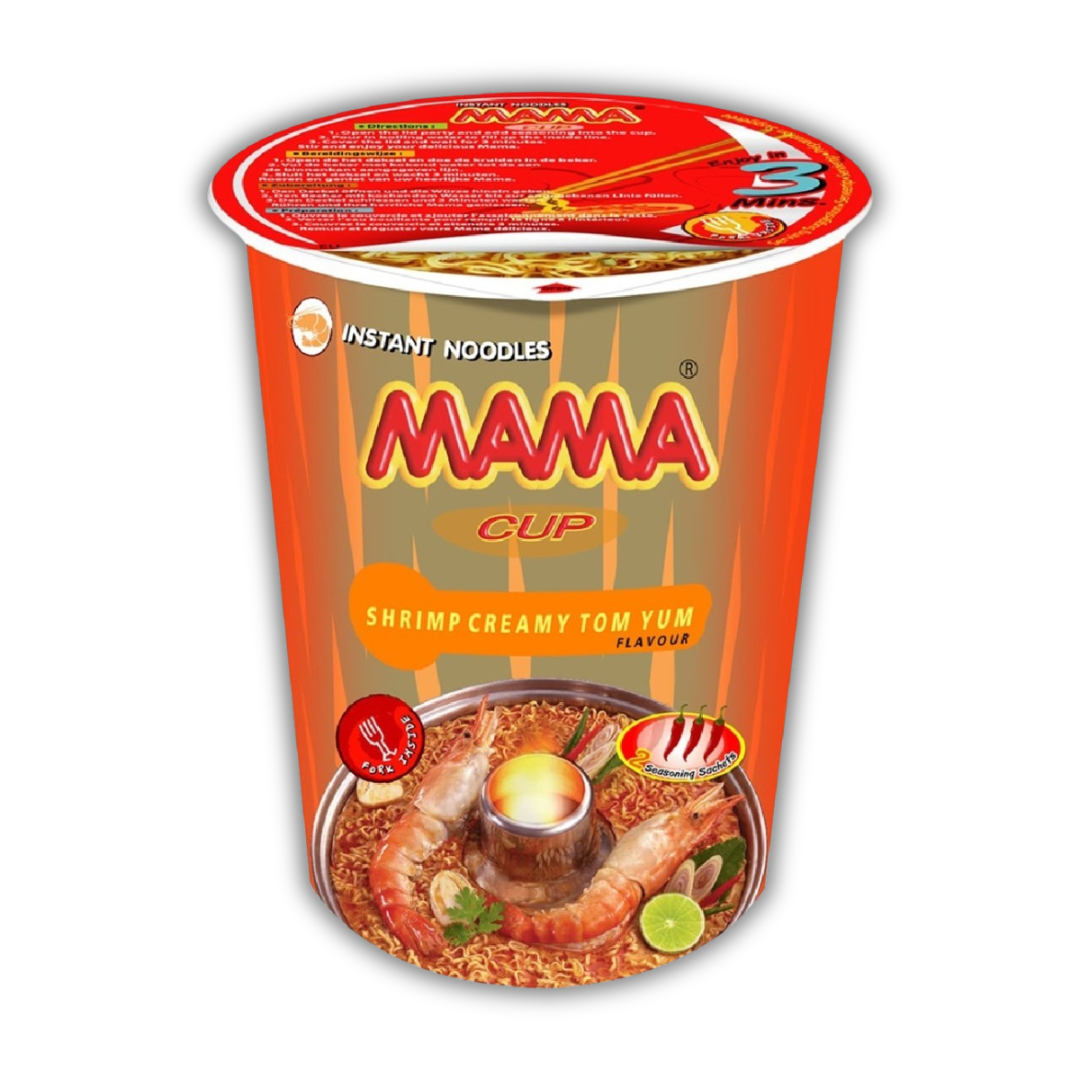 CUP NOUILLES INSTANTANEE CREVETTES 70G MAMA