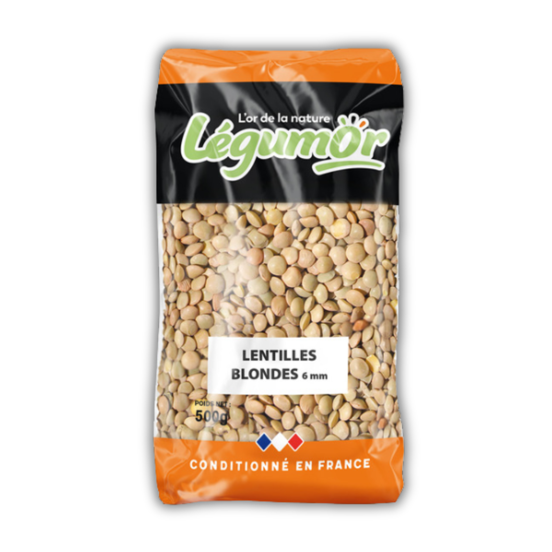 LENT. BLONDES 6MM 500 G LEGUMOR